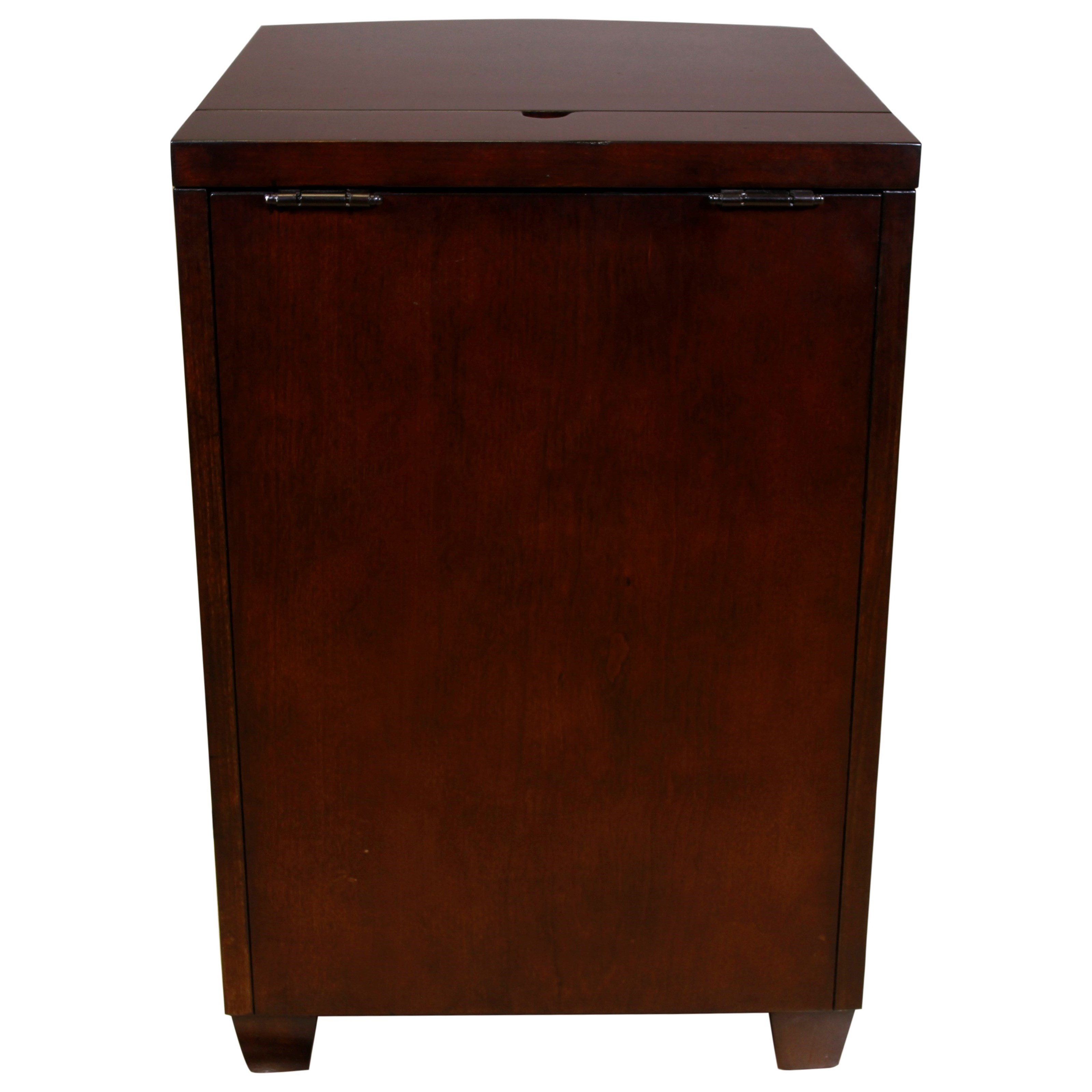 Hammary Chairsides 200026 Bowfront Chairside Table with USB Power Bar